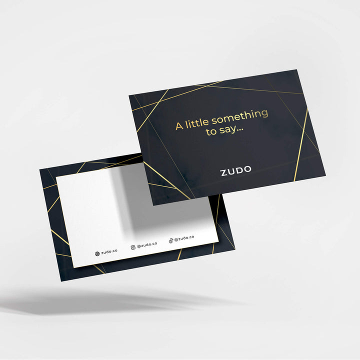 ZUDO Personalized Gift Message