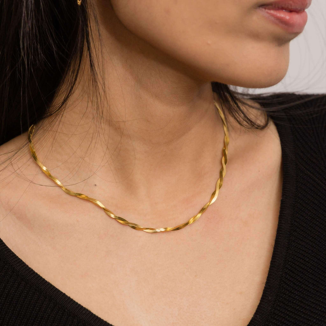Woven Snake Chain Necklace
