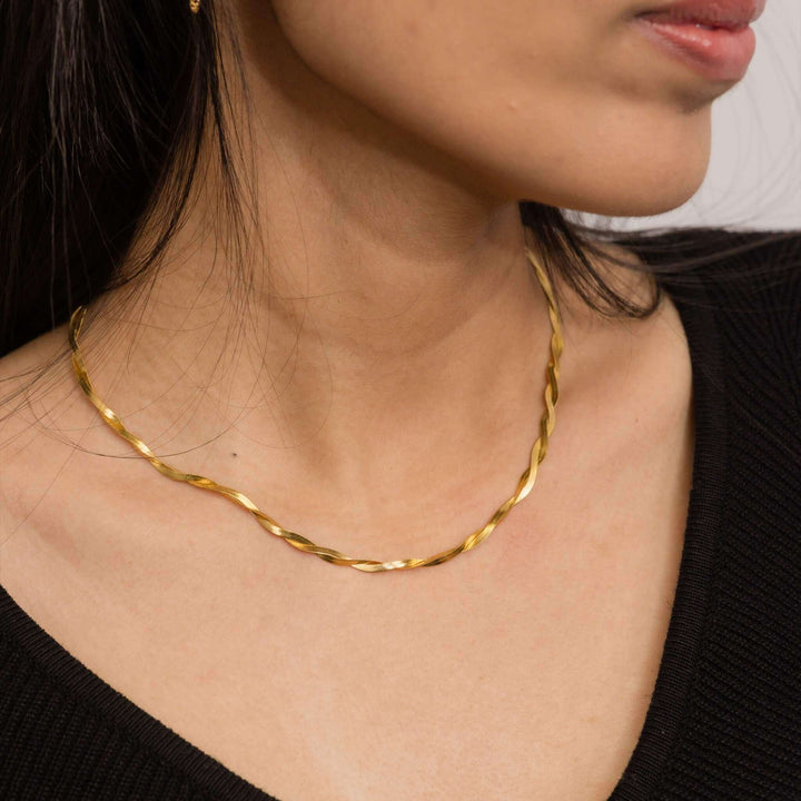 Woven Snake Chain Necklace