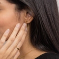 Heart Chain Loop Earrings - Image 3