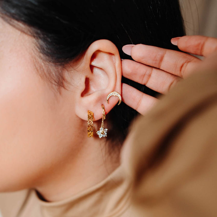 Crystal Floral Earrings