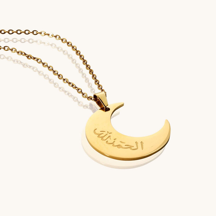 Alhamdulillah Moon Necklace