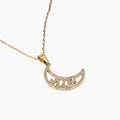 Allah Moon Crystal Calligraphy Necklace - Image 4