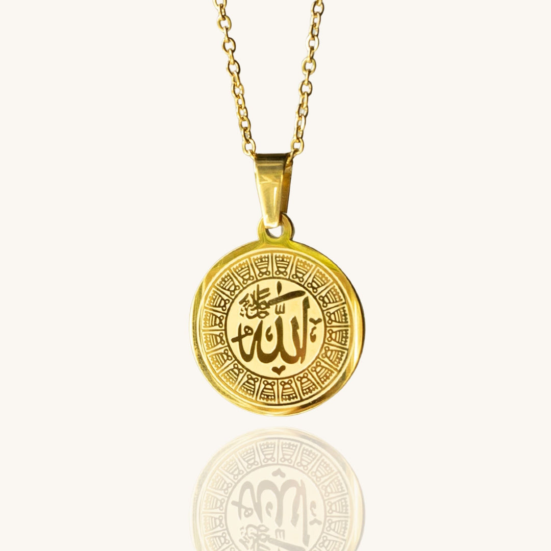 Chain Mens Allah Pendant Allah Medallion Necklace – ZUDO