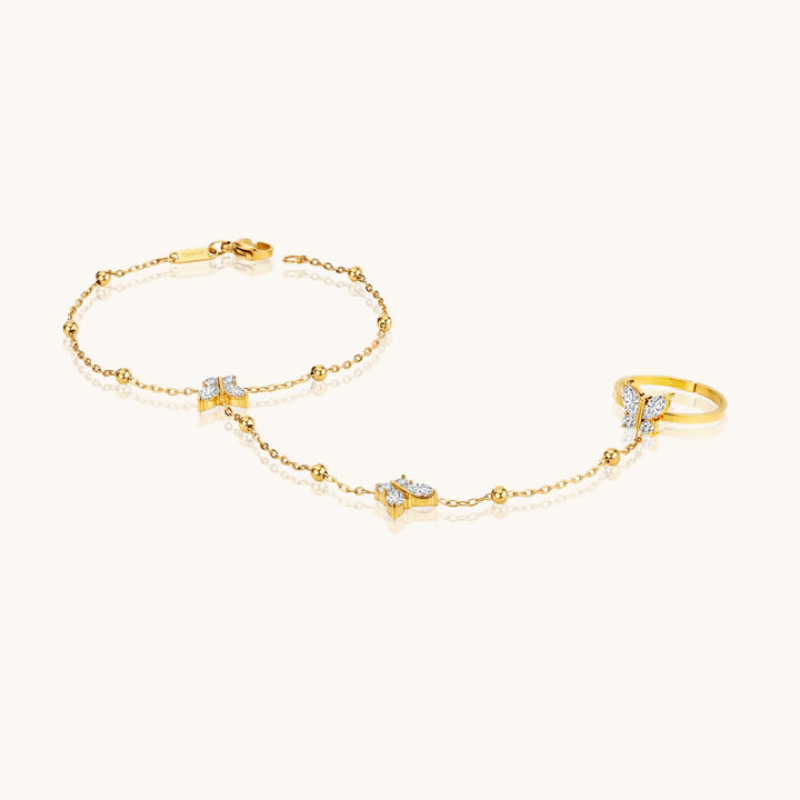 Butterfly Hand Chain Bracelet