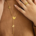 Butterfly Charm Necklace - Image 4