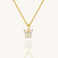 Butterfly Crystal Charm Necklace - Image 1