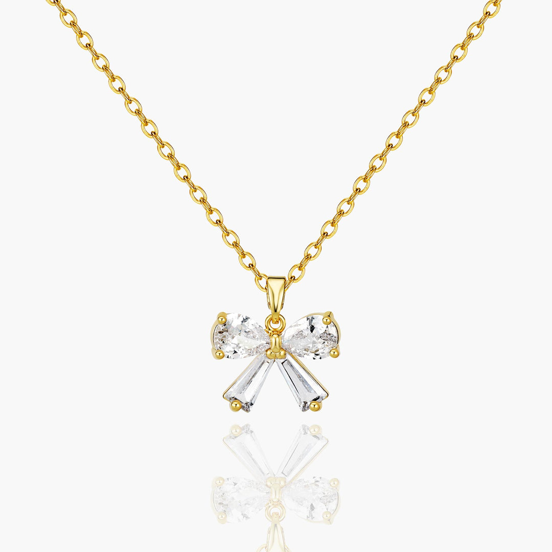 Crystal Bow Necklace
