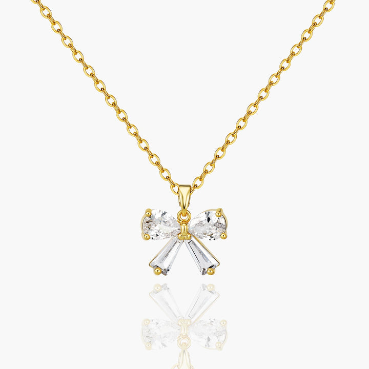 Crystal Bow Necklace