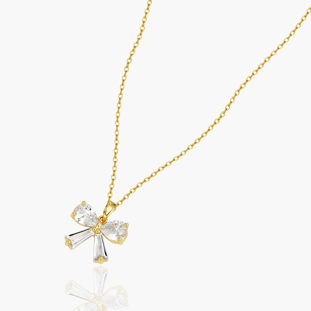 Crystal Bow Necklace