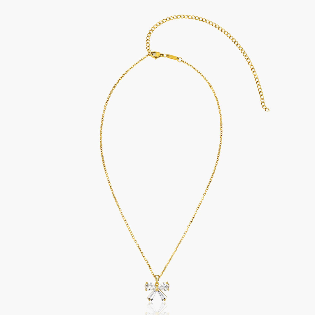 Crystal Bow Necklace