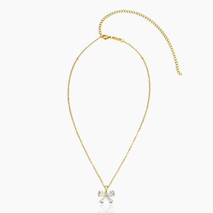 Crystal Bow Necklace