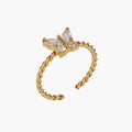 Crystal Butterfly Ring - Image 1