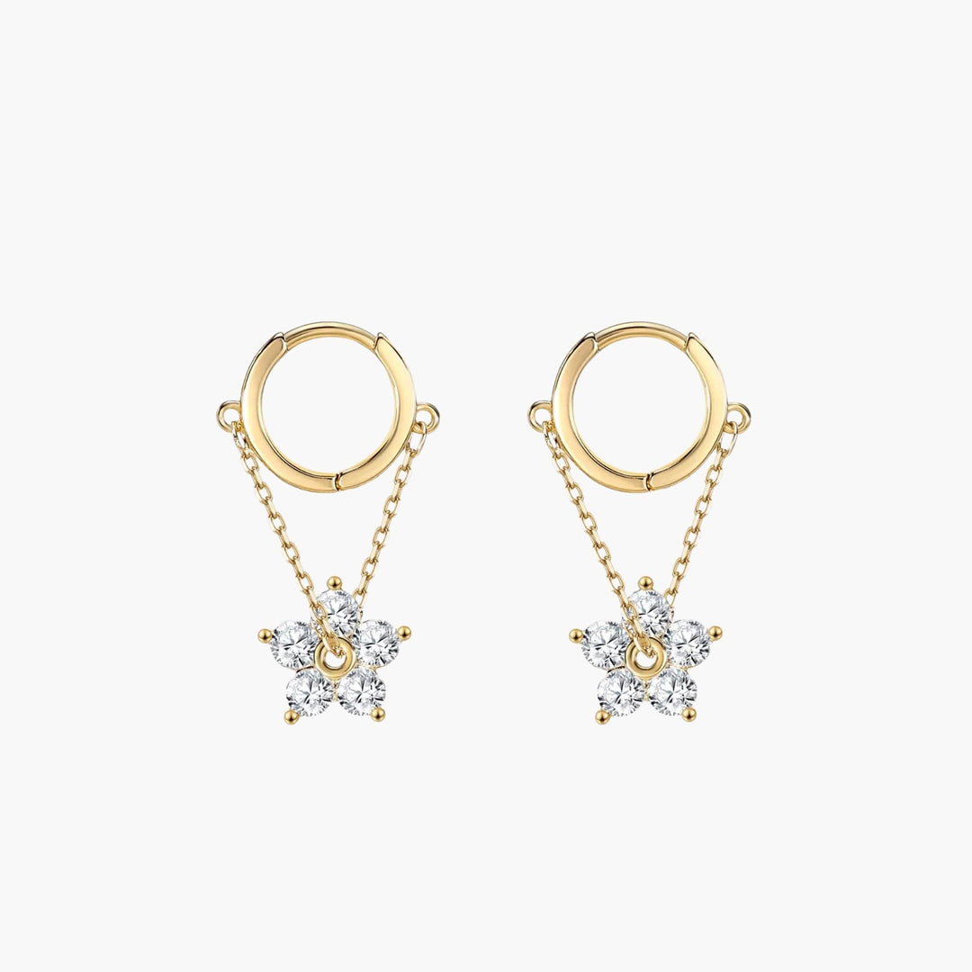 Crystal Floral Earrings