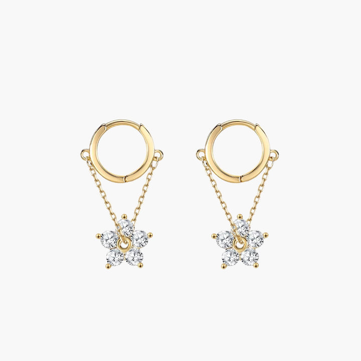 Crystal Floral Earrings