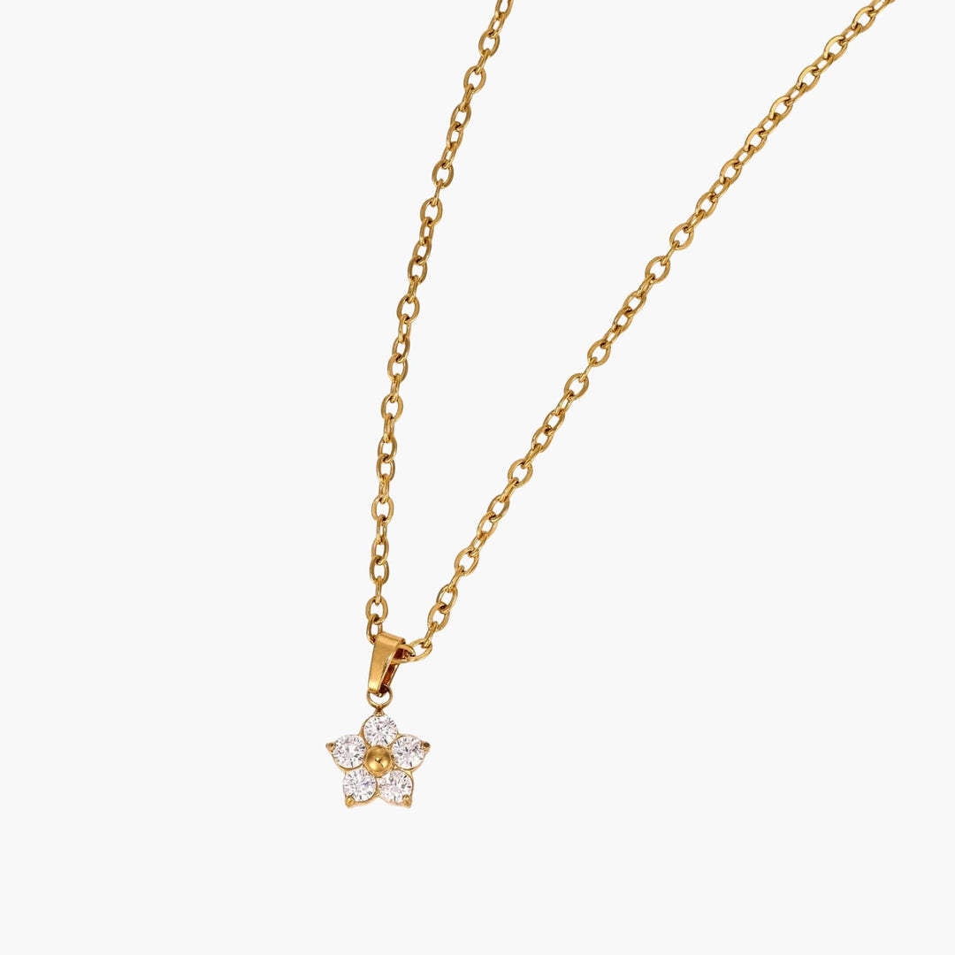 Crystal Floral Necklace