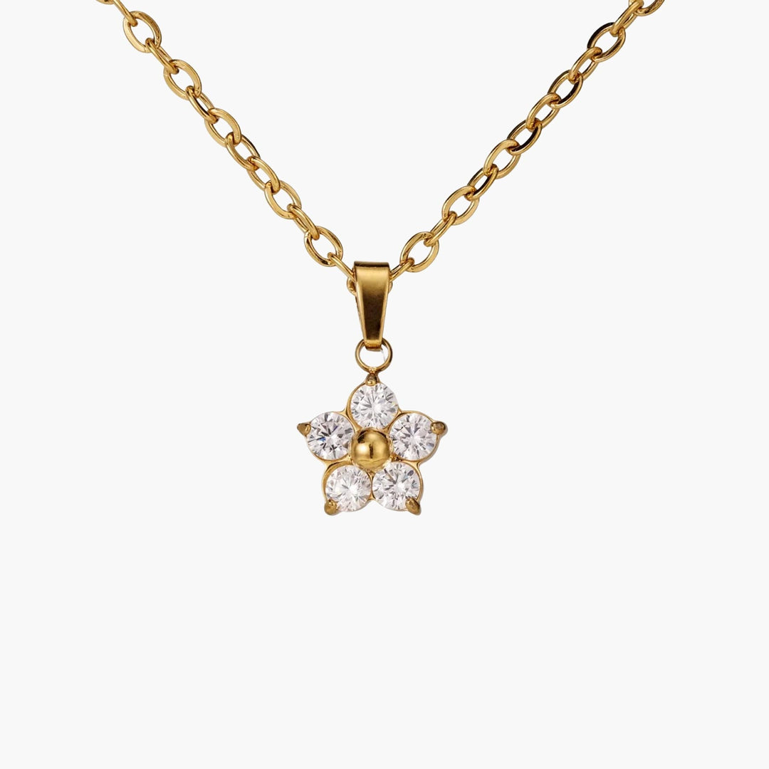 Crystal Floral Necklace