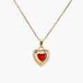 Crystal Heart Charm Necklace - Image 4