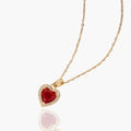 Crystal Heart Charm Necklace - Image 3