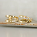 Crystal Accent Double Hoop Earrings - Image 4