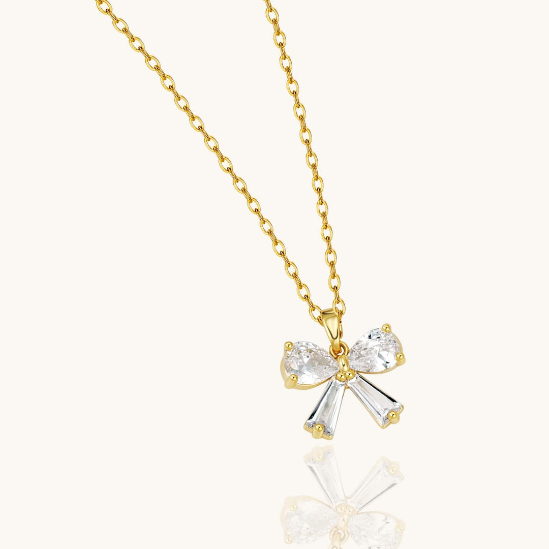 Crystal Bow Necklace