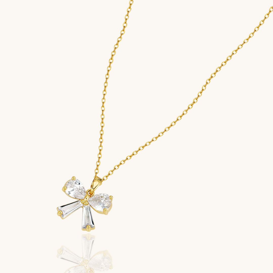 Crystal Bow Necklace