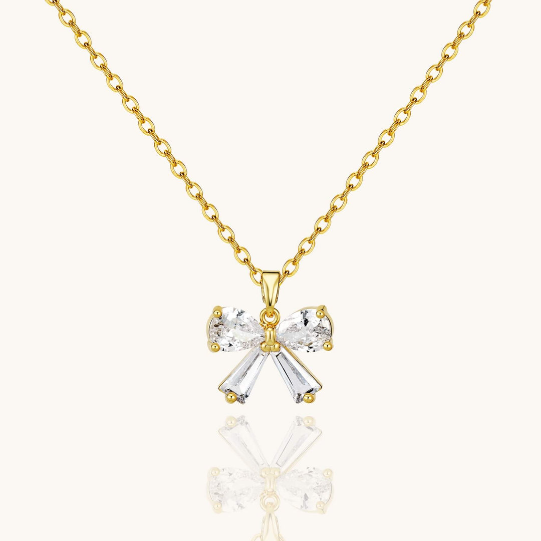Crystal Bow Necklace