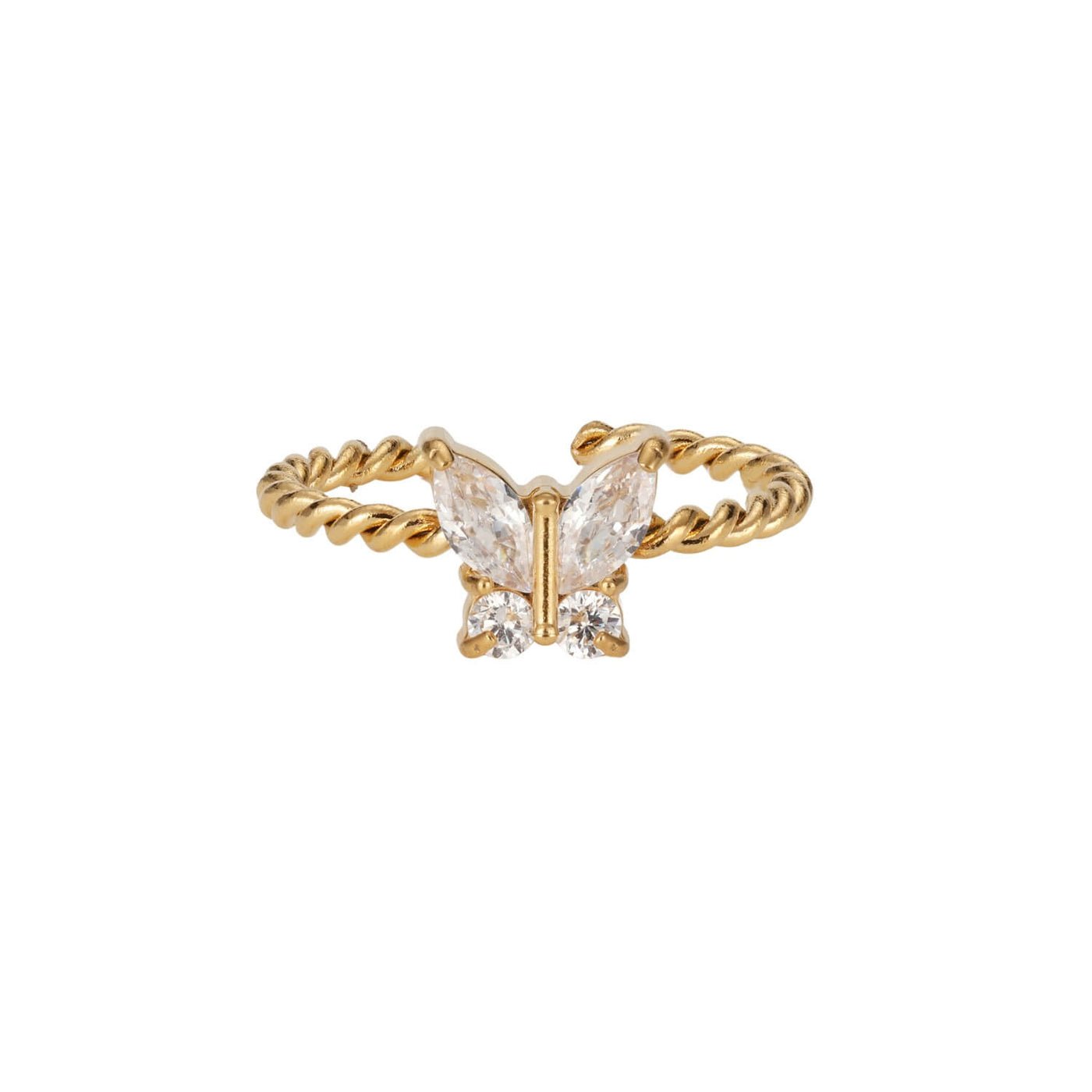 Crystal Butterfly Ring