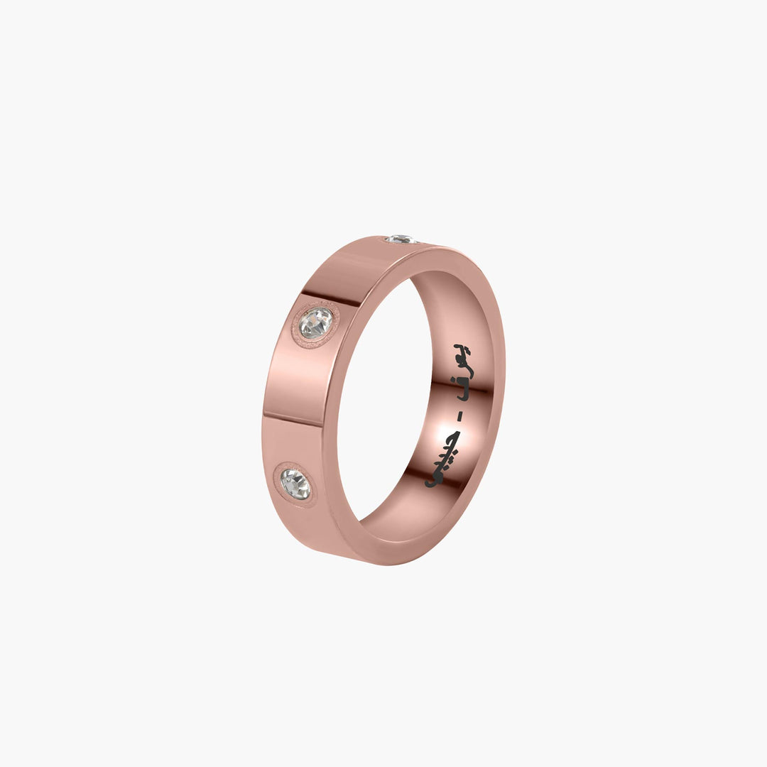 Custom Engraved Crystal Ring