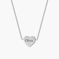 Custom Heart Engraved Name Necklace - Image 9
