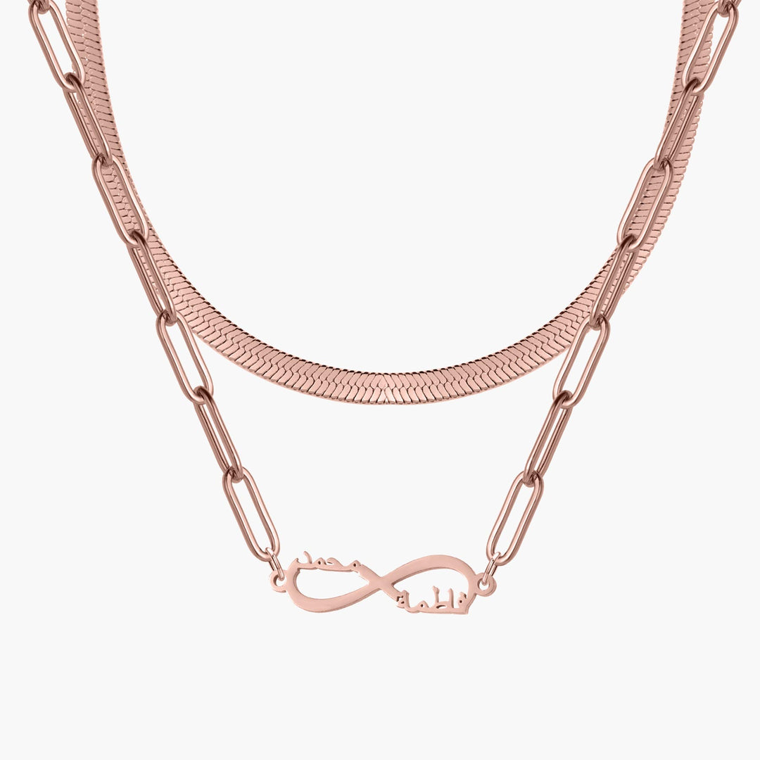 Custom Layered Infinity Necklace