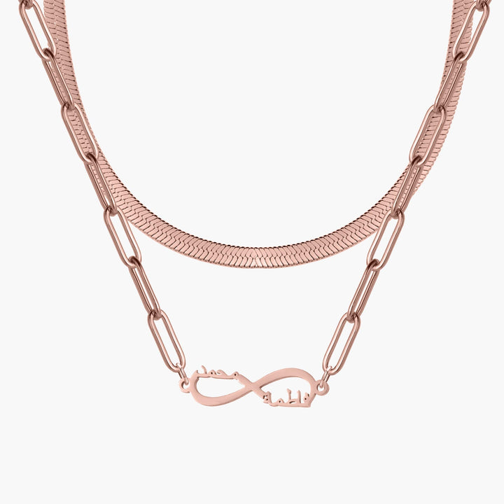 Custom Layered Infinity Necklace