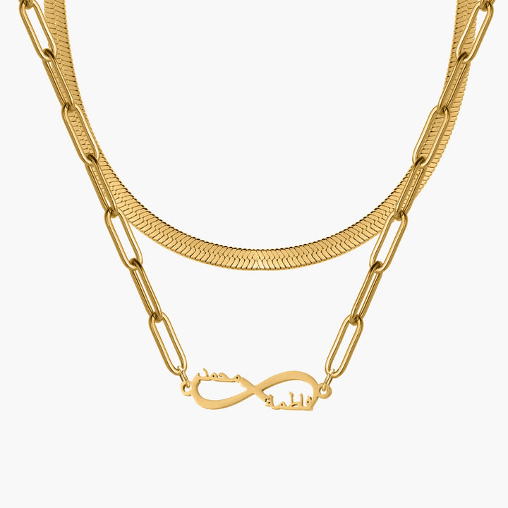 Custom Layered Infinity Necklace