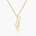 Custom Map Name Necklace | Palestine - Image 1