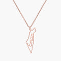 Custom Map Name Necklace | Palestine - Image 6