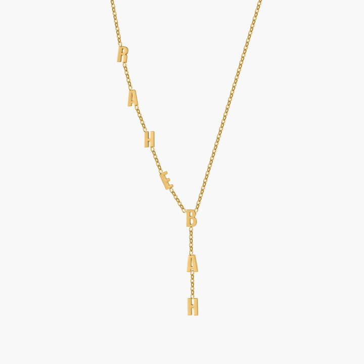 Custom Waterfall Name Necklace