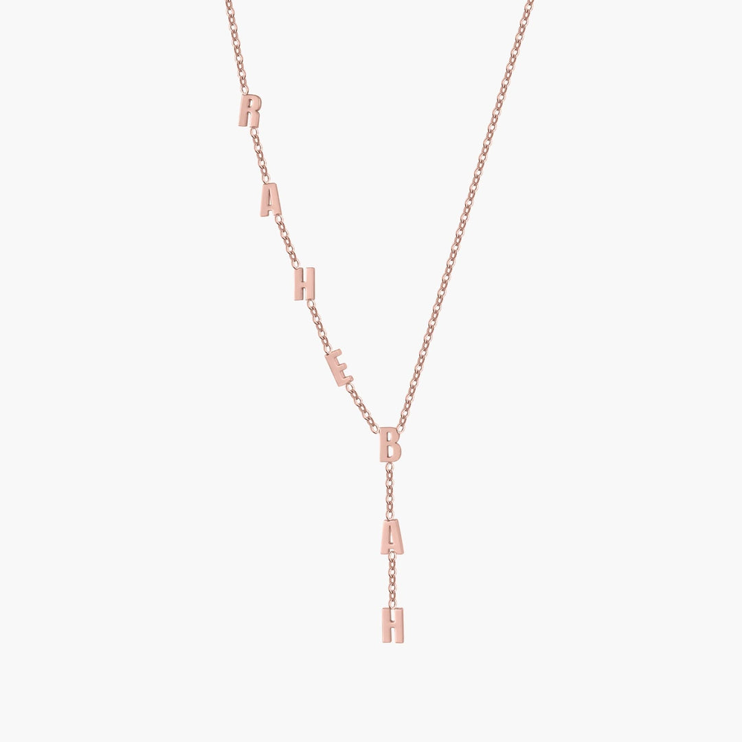 Custom Waterfall Name Necklace