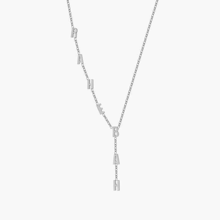 Custom Waterfall Name Necklace