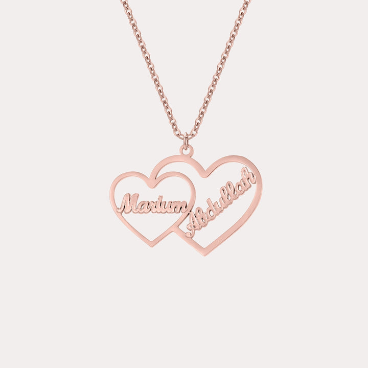 Custom Nested Hearts Necklace