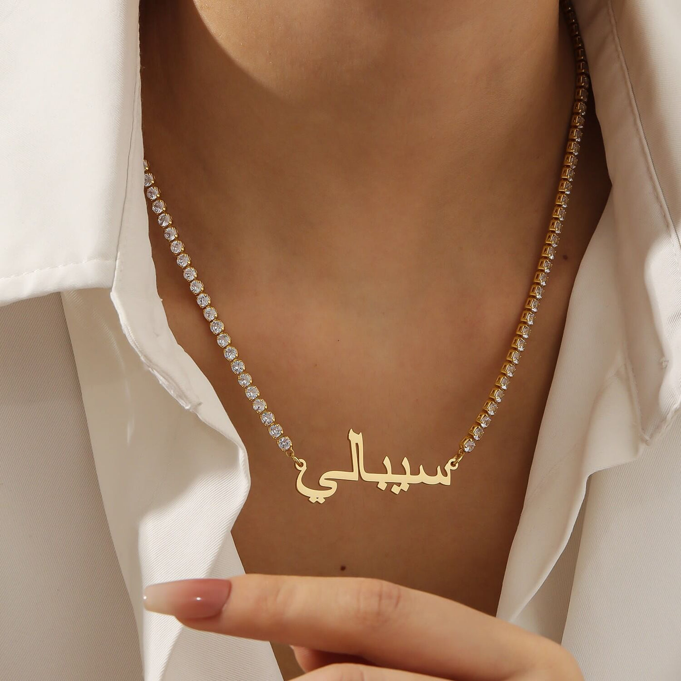 Custom Crystal Chain Necklace