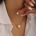 Custom Heart Engraved Name Necklace - Image 2