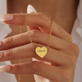 Custom Heart Engraved Name Necklace - Image 7