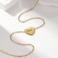 Custom Heart Engraved Name Necklace - Image 4