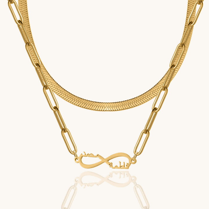 Custom Layered Infinity Necklace
