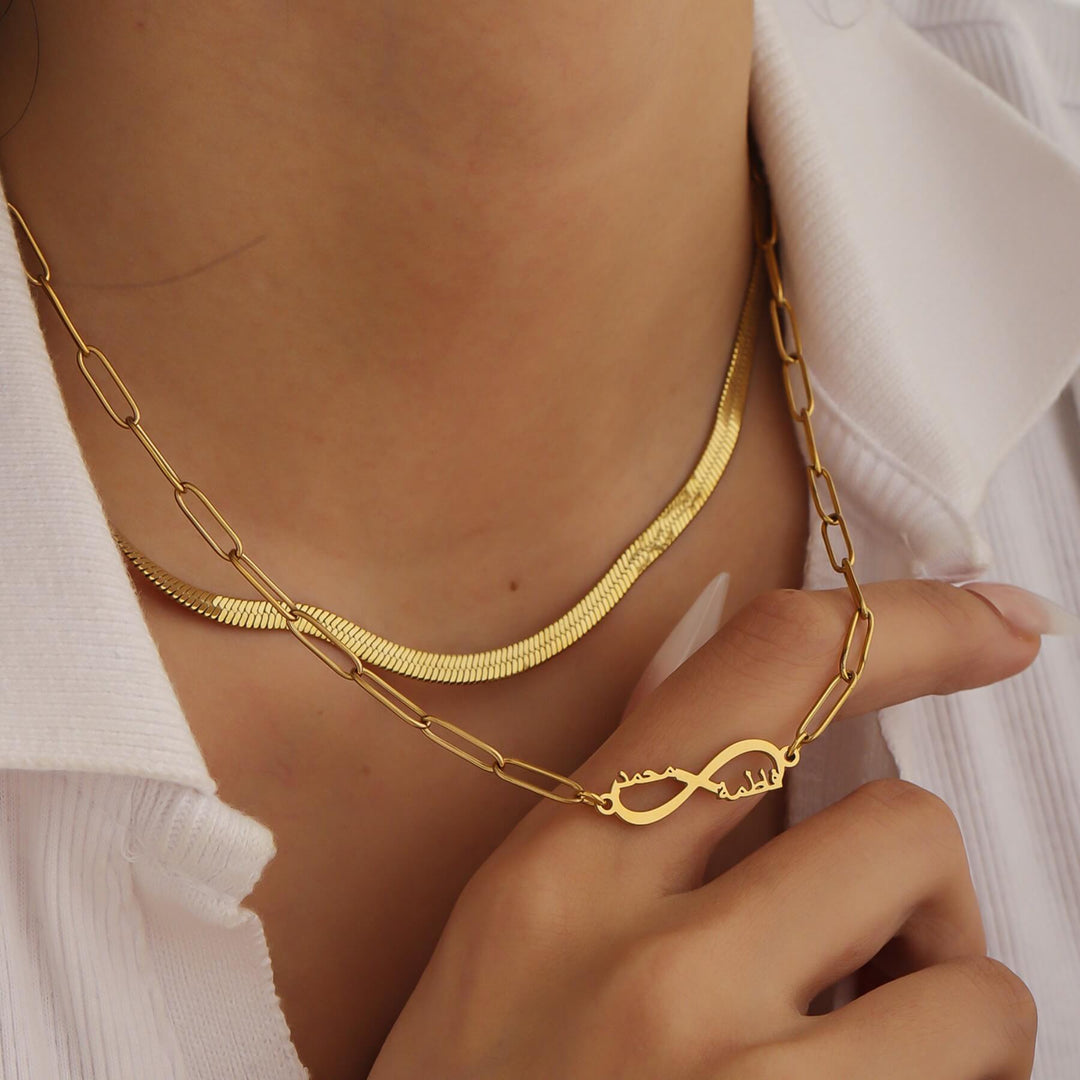 Custom Layered Infinity Necklace