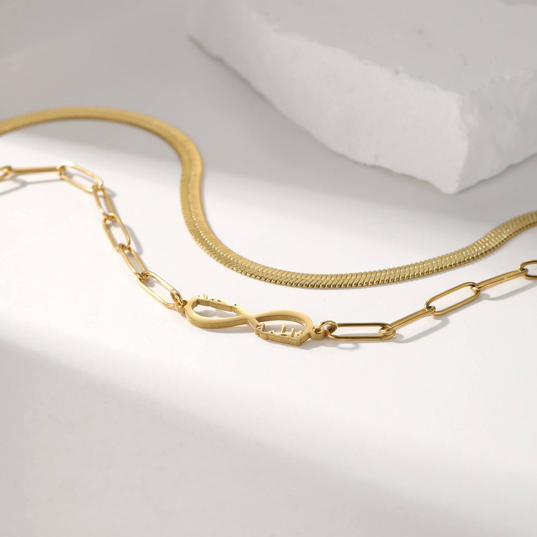Custom Layered Infinity Necklace