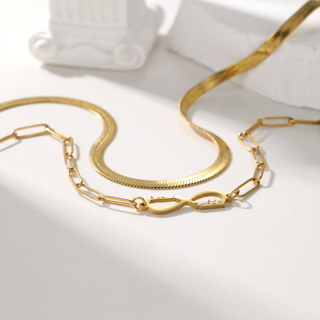 Custom Layered Infinity Necklace