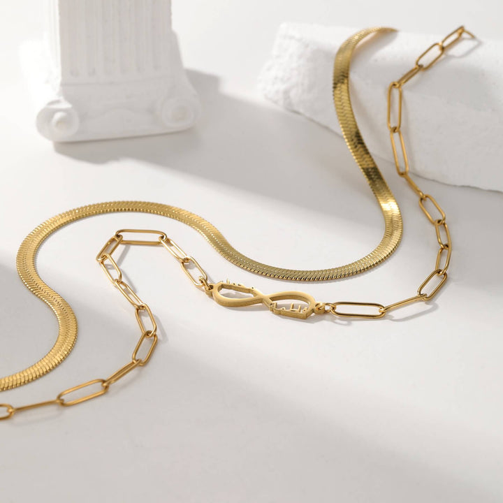 Custom Layered Infinity Necklace