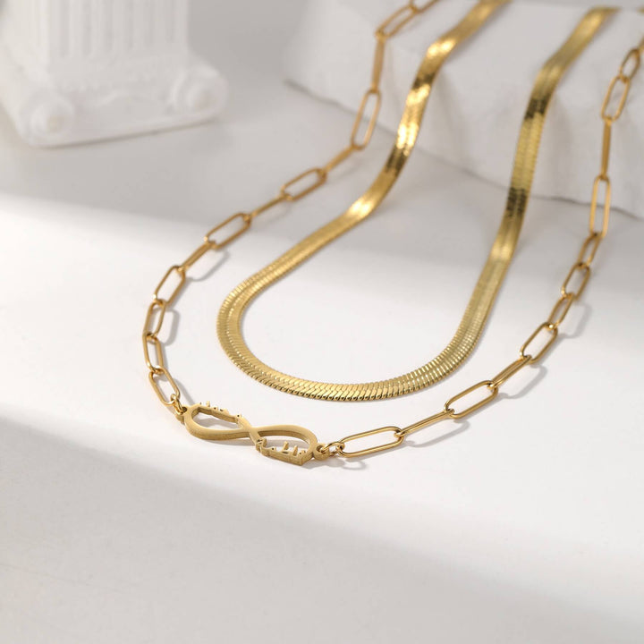 Custom Layered Infinity Necklace