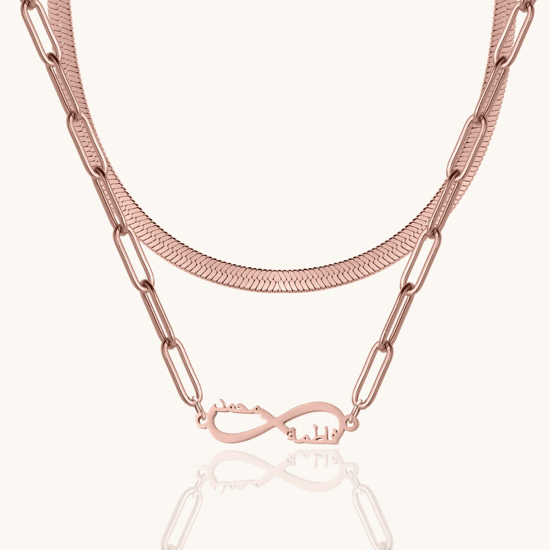 Custom Layered Infinity Necklace
